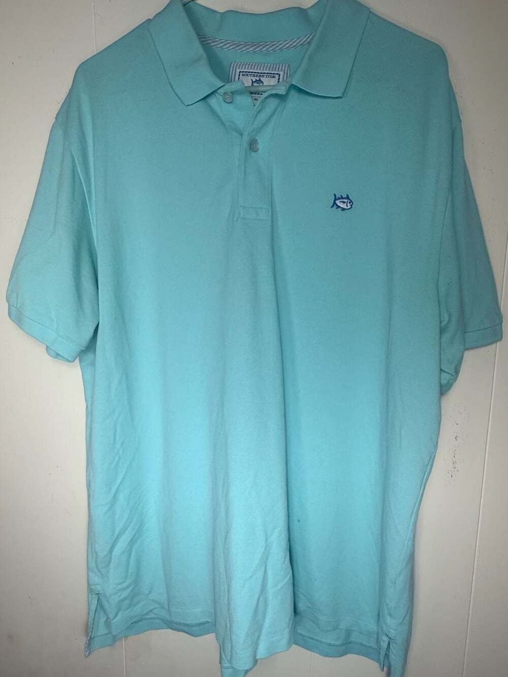 Southern Tide Men's Skipjack Polo Shirt Light Blue XL